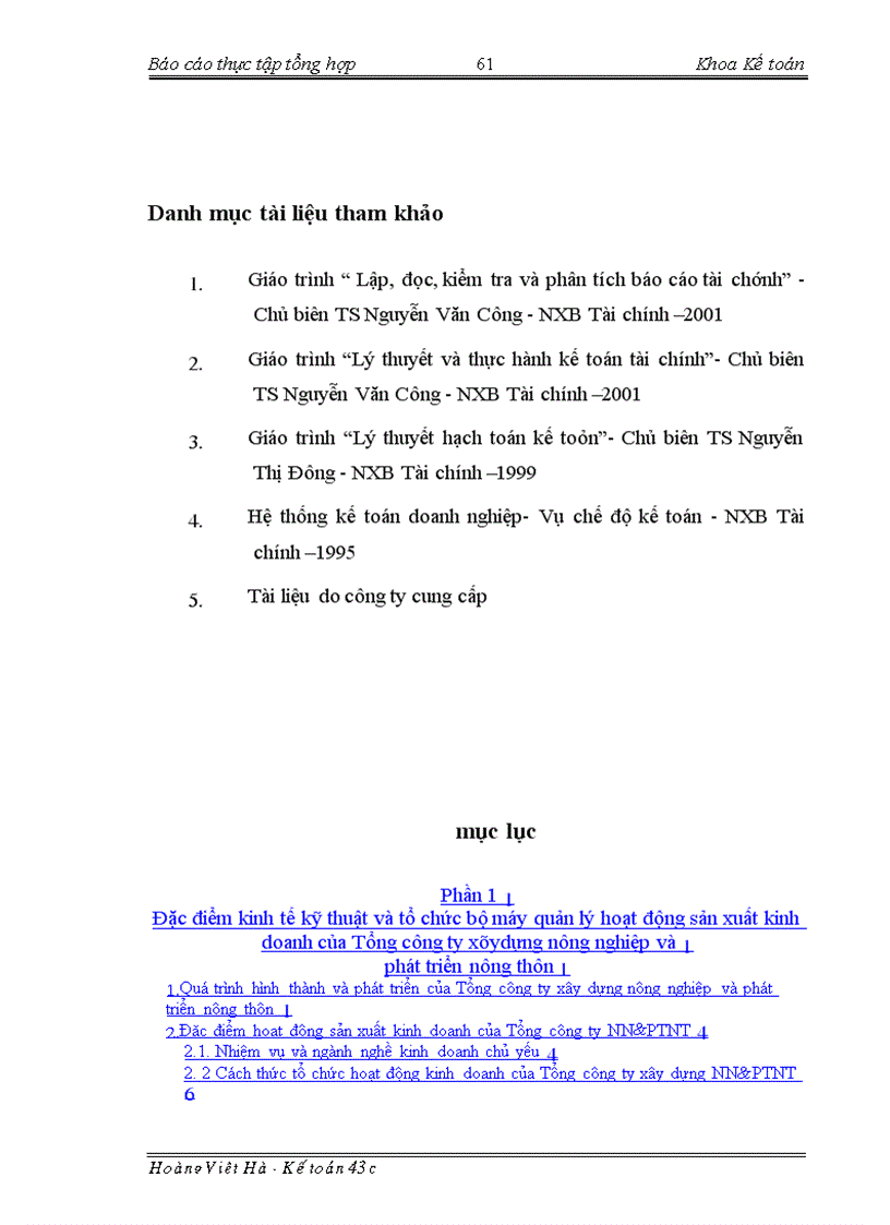 image for page Báo cáo thực tập tại Tổng công ty xây dựng nông nghiệp và phát triển nông thôn