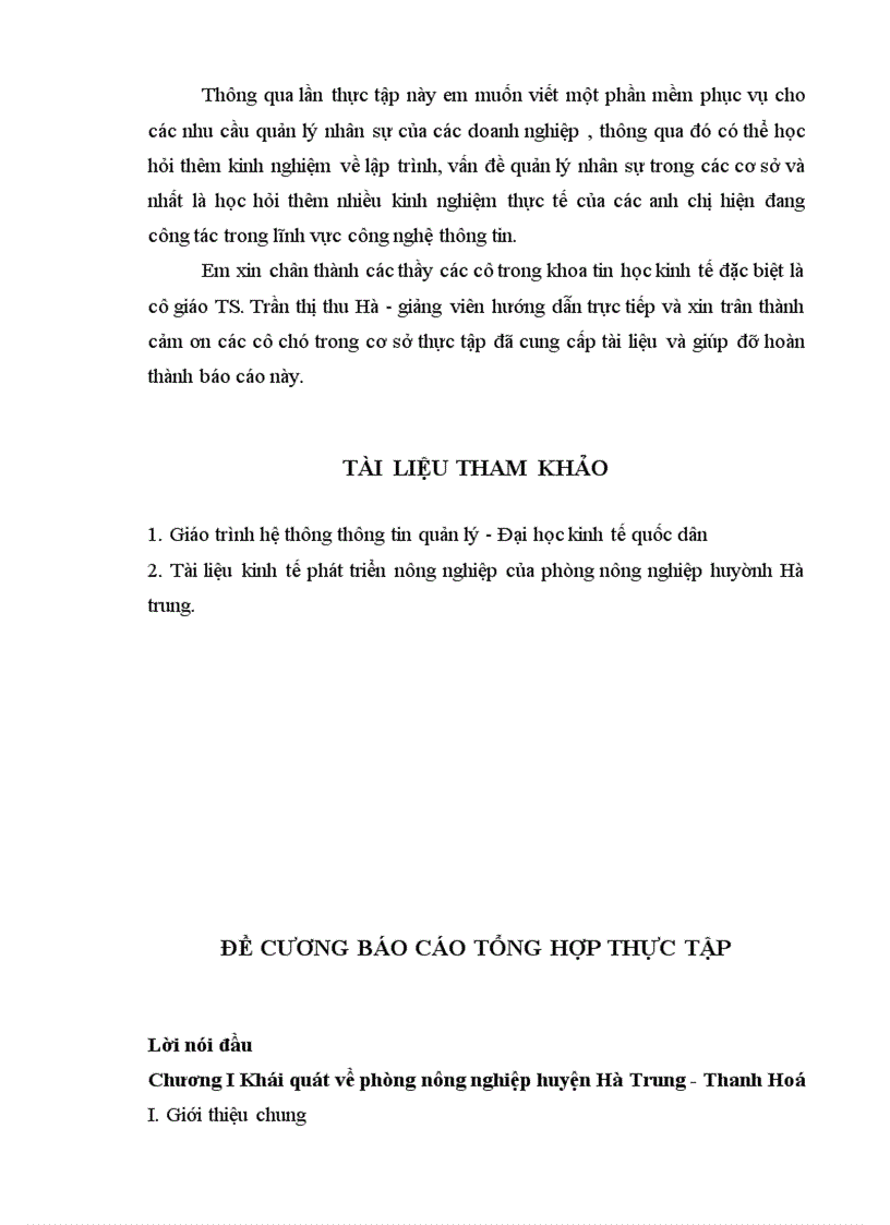 image for page Báo cáo thực tập tại Phòng nông nghiệp Hà Trung