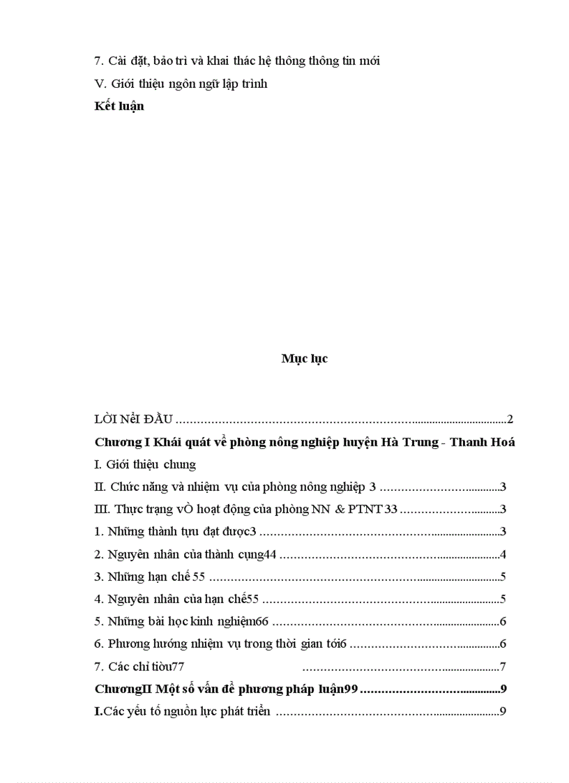 image for page Báo cáo thực tập tại Phòng nông nghiệp Hà Trung