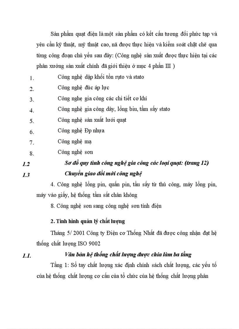 image for page Báo cáo thực tập tại Công ty Điện Thống nhất
