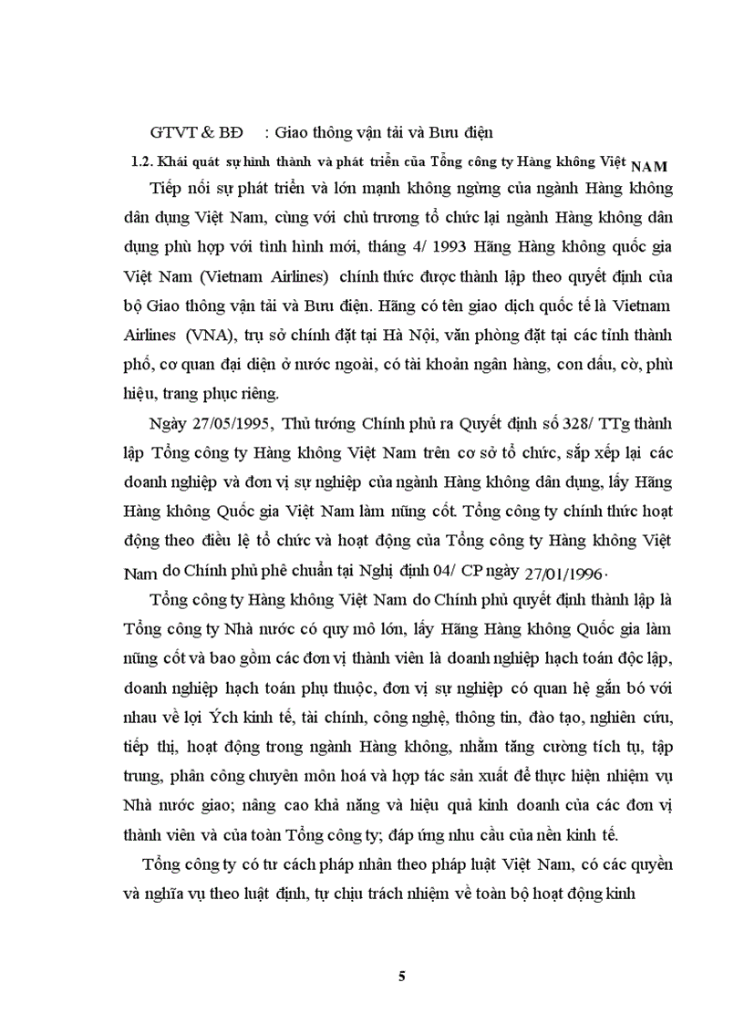 image for page Báo cáo thực tập tại Tổng công ty Hàng không Việt Nam