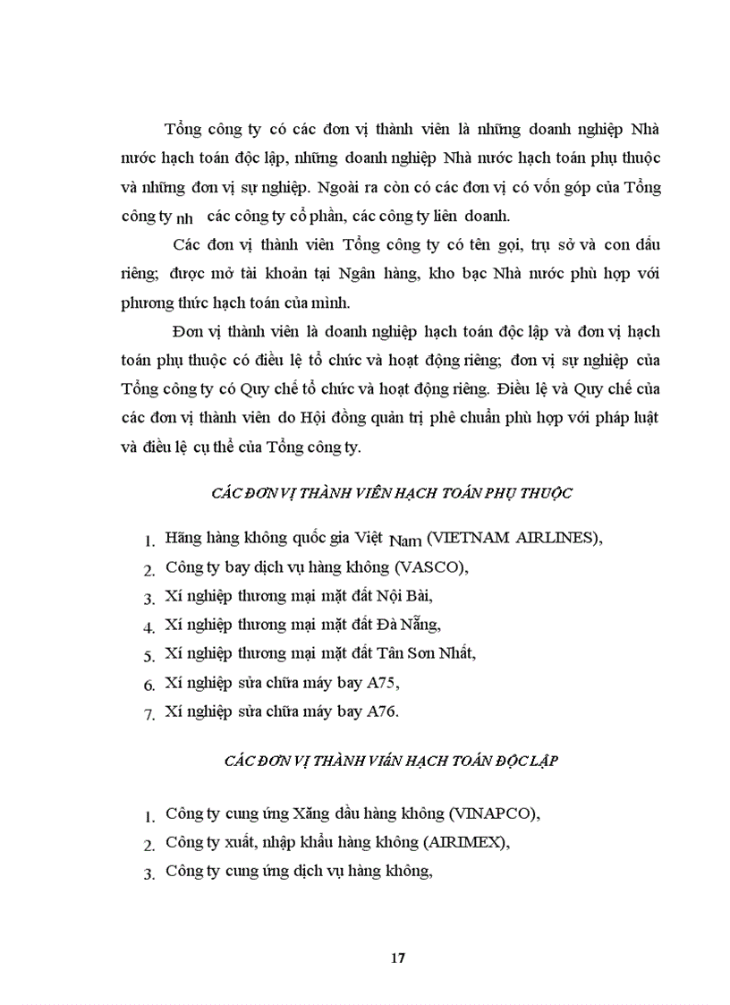 image for page Báo cáo thực tập tại Tổng công ty Hàng không Việt Nam