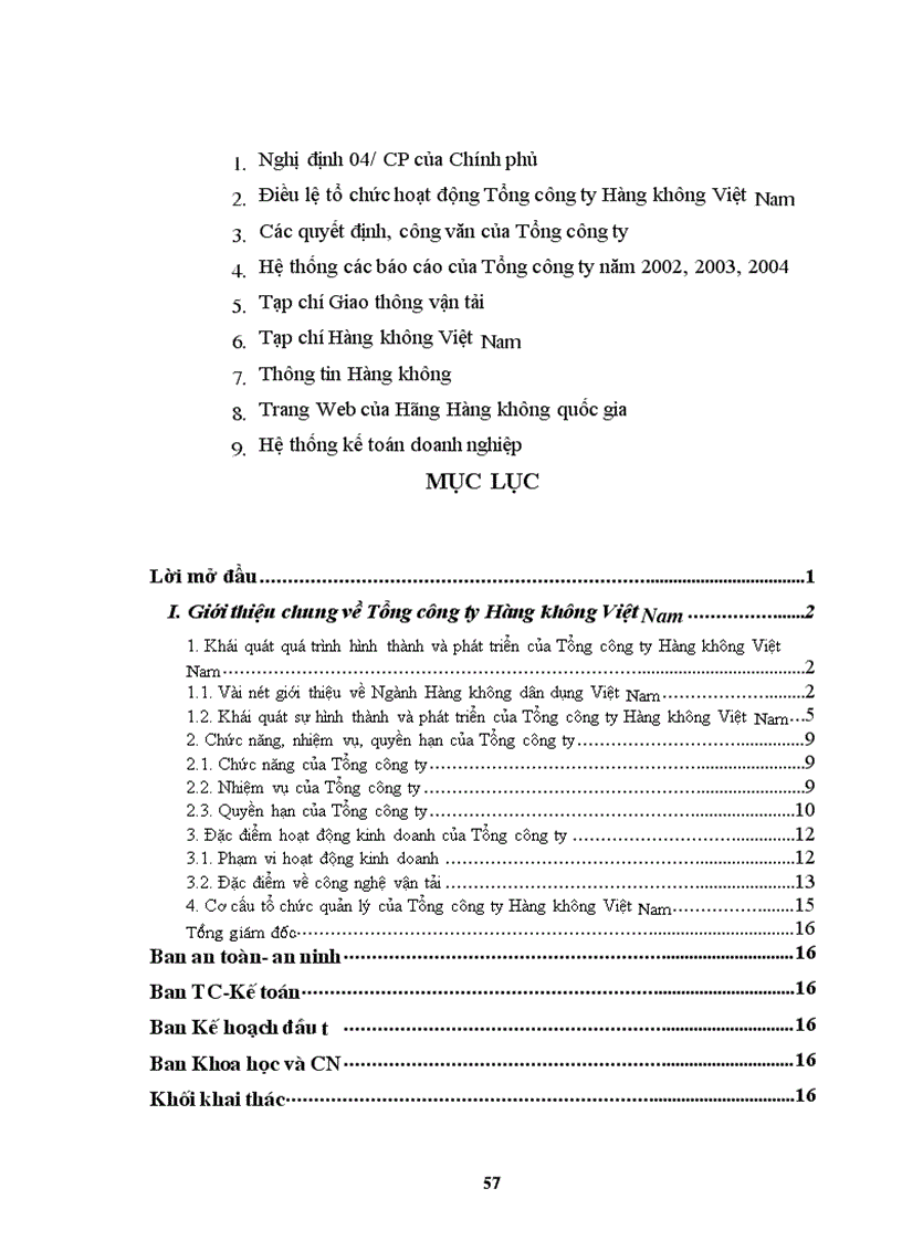 image for page Báo cáo thực tập tại Tổng công ty Hàng không Việt Nam