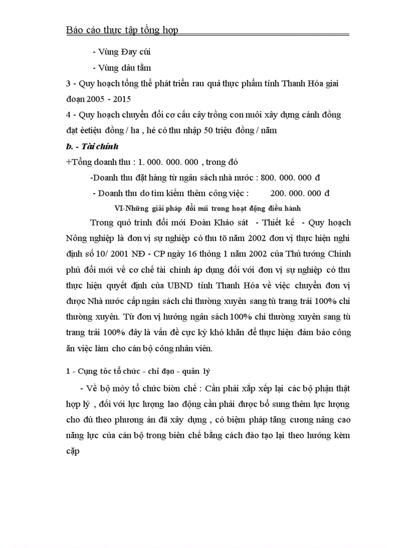 image for page Báo cáo thực tập tại Đoàn Khảo sát - Thiết kế - Quy hoạch Nông nghiệp Thanh Hóa