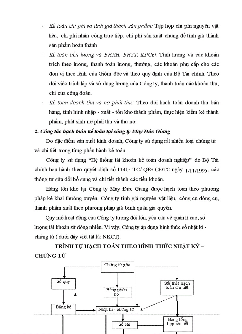 image for page Báo cáo thực tập tại Công ty May Đức Giang