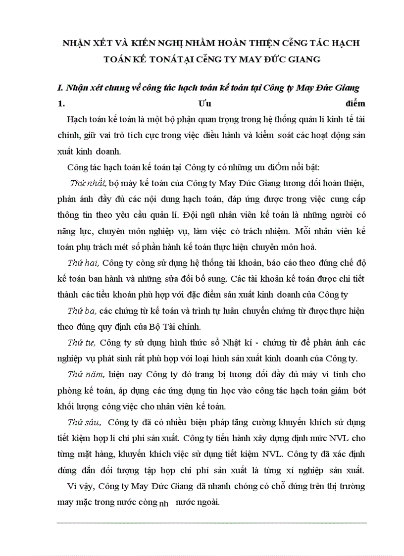 image for page Báo cáo thực tập tại Công ty May Đức Giang