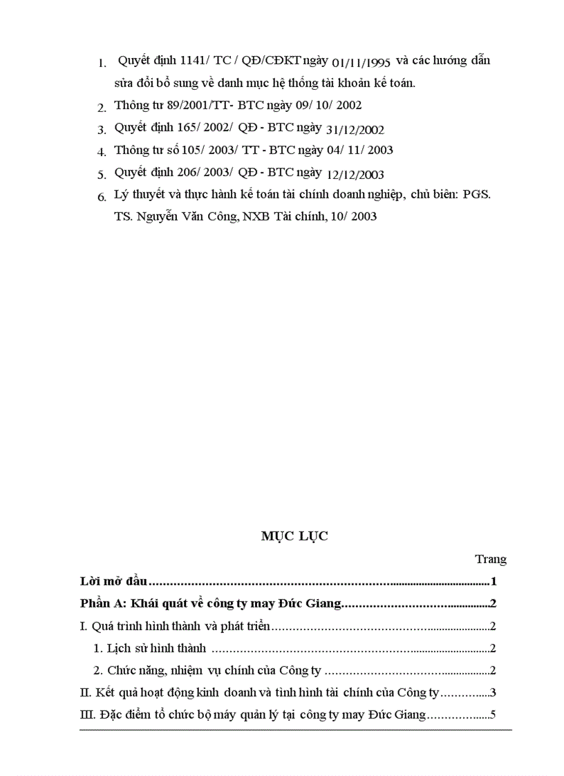 image for page Báo cáo thực tập tại Công ty May Đức Giang