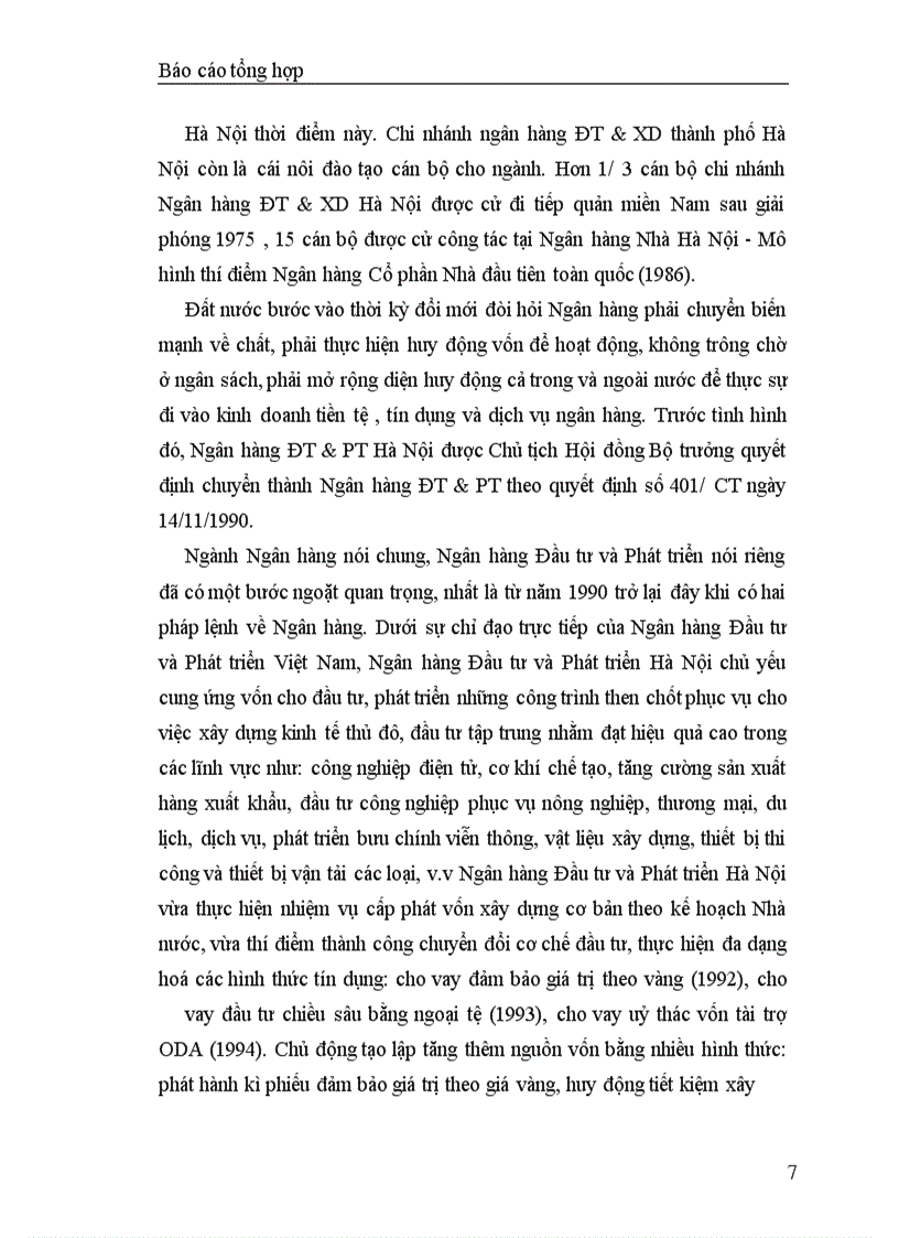 image for page Báo cáo thực tập tại Ngân hàng Đầu tư và Phát triển