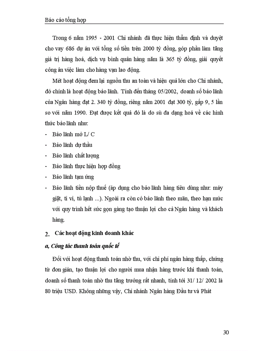 image for page Báo cáo thực tập tại Ngân hàng Đầu tư và Phát triển