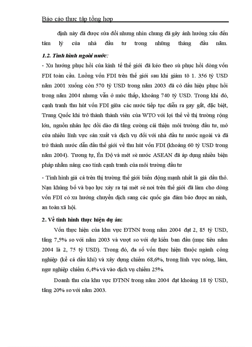 image for page Báo cáo thực tập tại Bộ Kế hoạch- Đầu tư và Cục ĐTNN