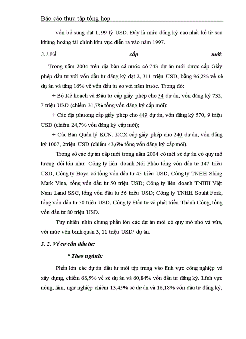 image for page Báo cáo thực tập tại Bộ Kế hoạch- Đầu tư và Cục ĐTNN