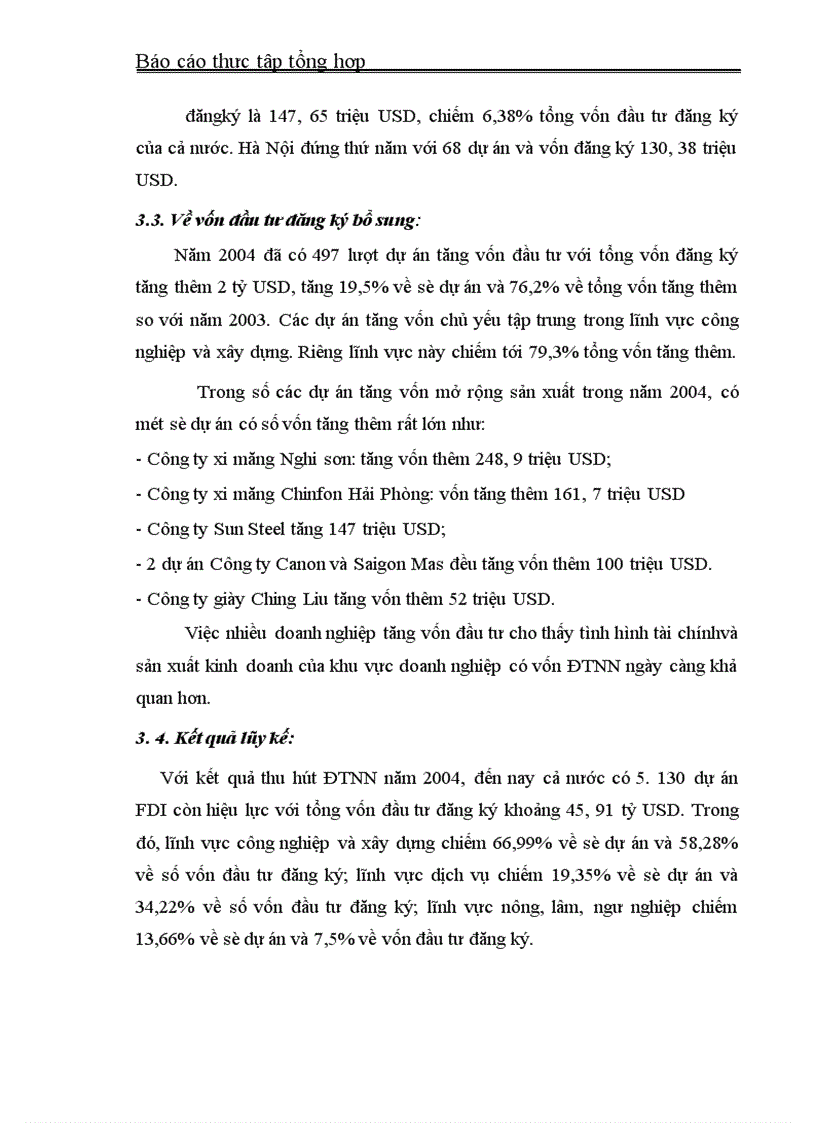 image for page Báo cáo thực tập tại Bộ Kế hoạch- Đầu tư và Cục ĐTNN