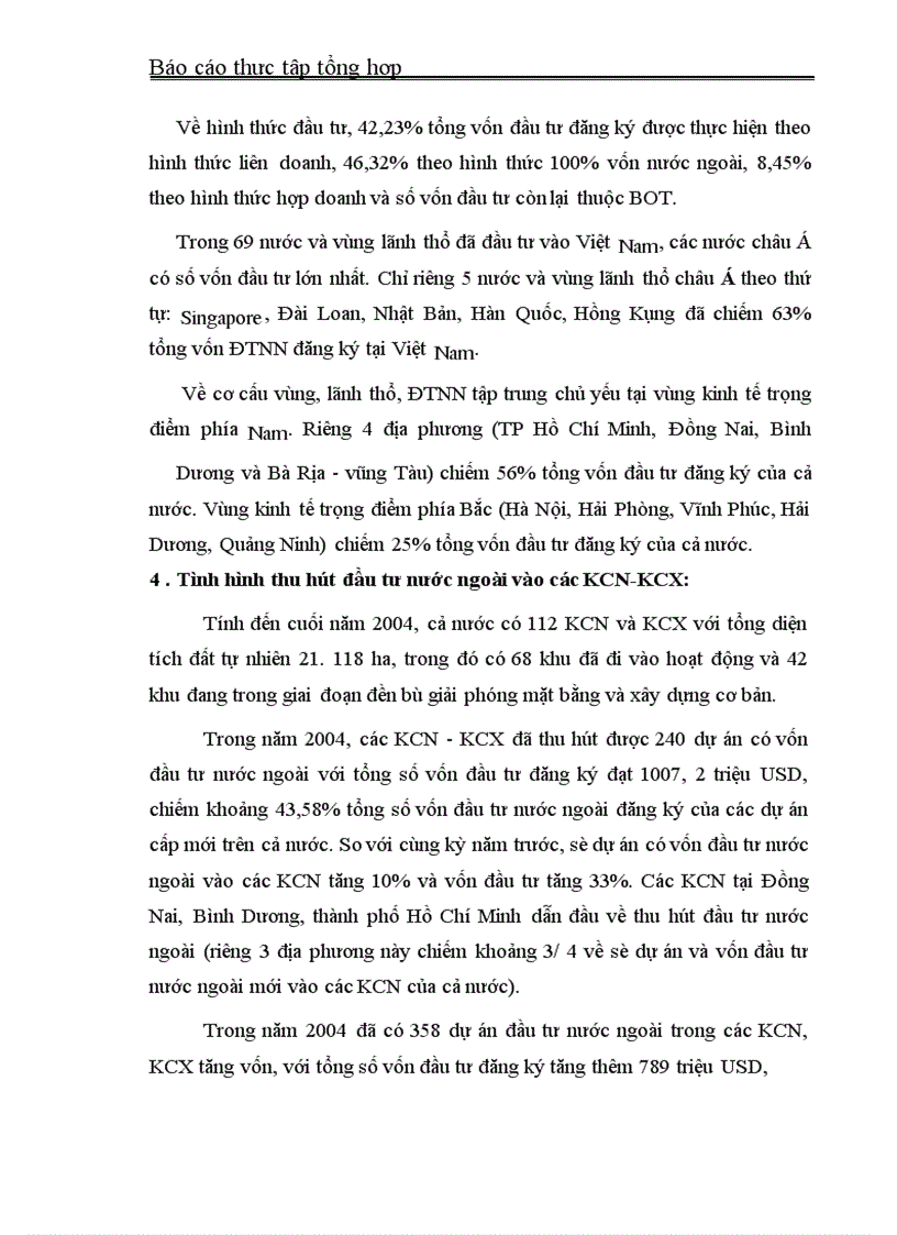 image for page Báo cáo thực tập tại Bộ Kế hoạch- Đầu tư và Cục ĐTNN