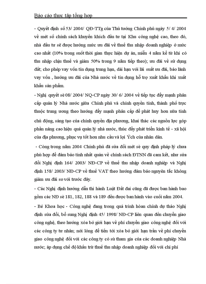 image for page Báo cáo thực tập tại Bộ Kế hoạch- Đầu tư và Cục ĐTNN