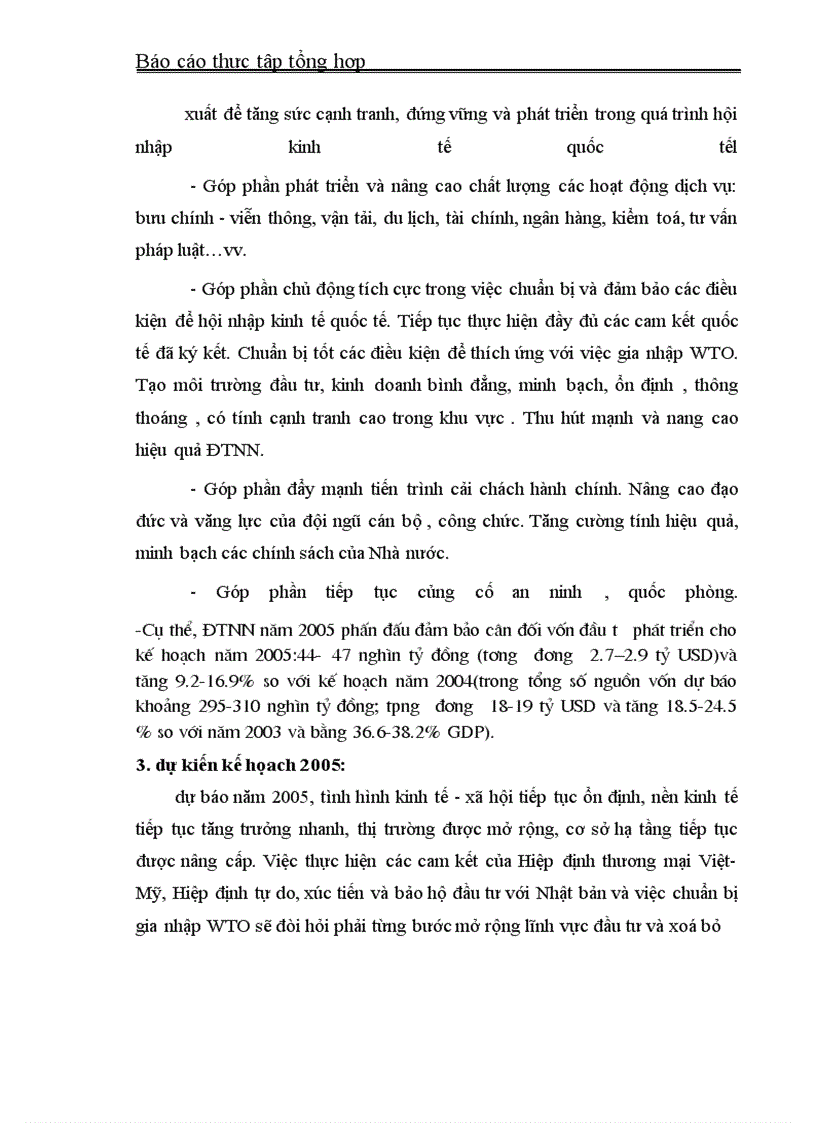 image for page Báo cáo thực tập tại Bộ Kế hoạch- Đầu tư và Cục ĐTNN