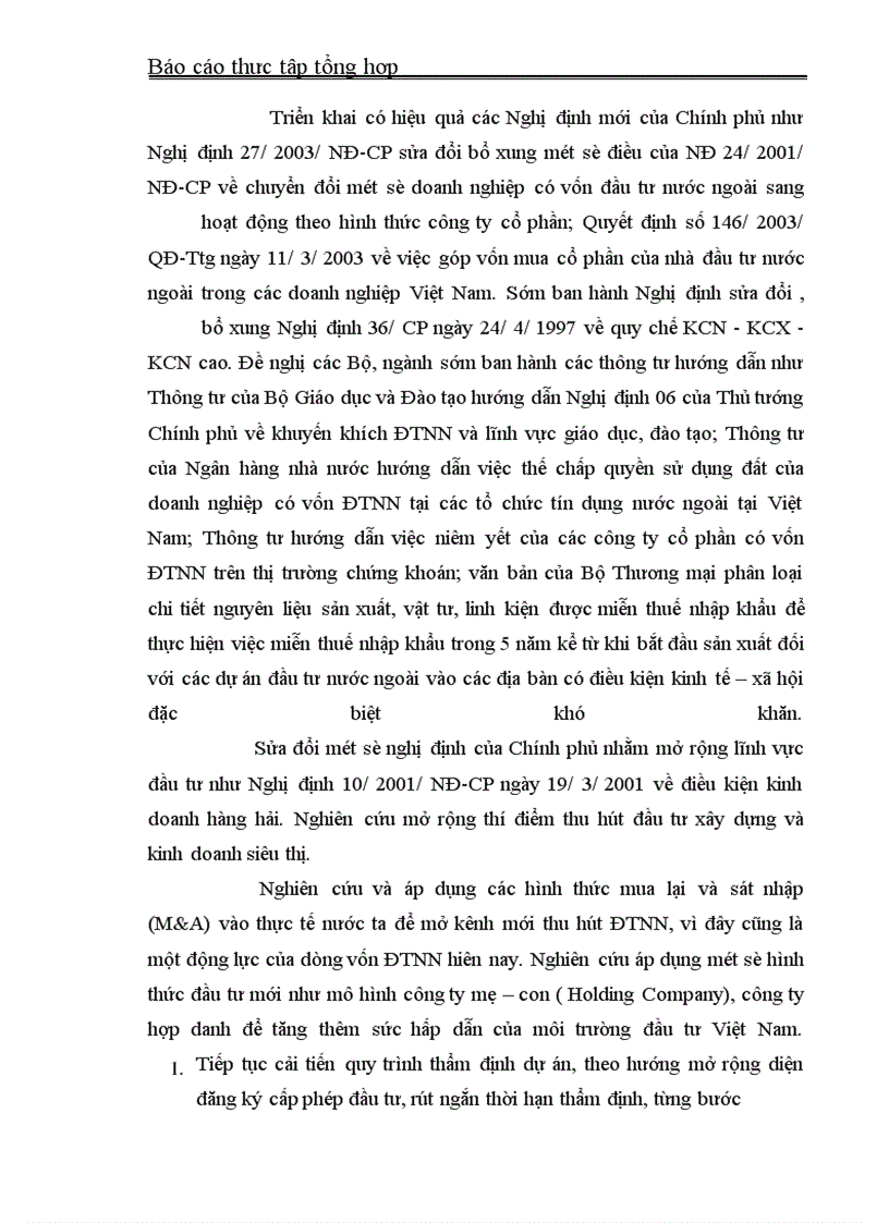 image for page Báo cáo thực tập tại Bộ Kế hoạch- Đầu tư và Cục ĐTNN