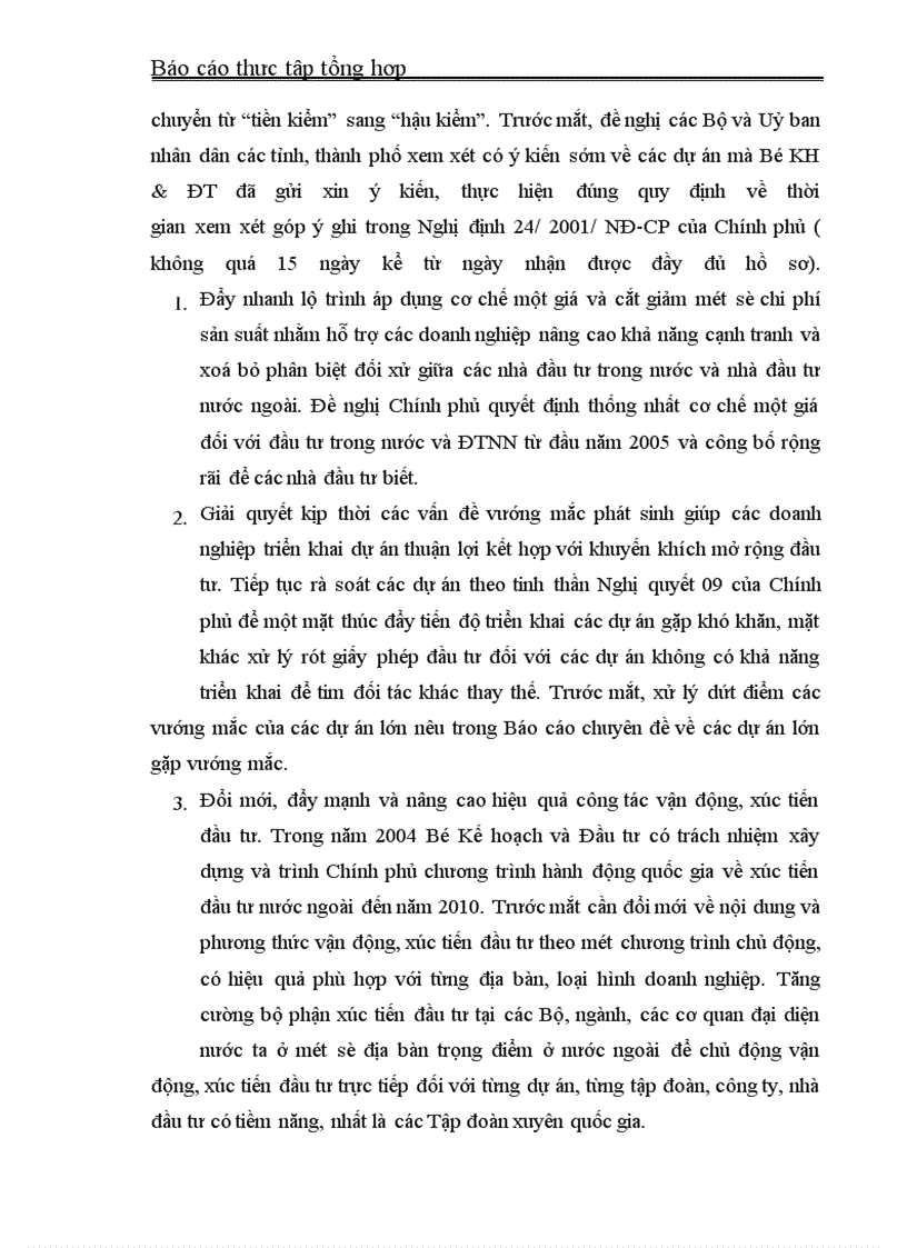 image for page Báo cáo thực tập tại Bộ Kế hoạch- Đầu tư và Cục ĐTNN