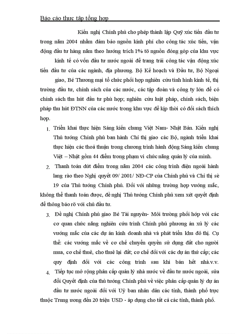 image for page Báo cáo thực tập tại Bộ Kế hoạch- Đầu tư và Cục ĐTNN