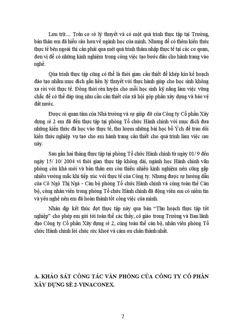 image for page Báo cáo thực tập tại Công ty Cổ phần Xây dựng số 2