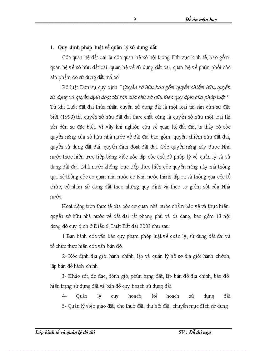 image for page Thực trạng và kiến nghị công tác quản lý và sử dụng đất tại huyện Tiên Du – TP. Bắc Ninh giai đoạn 2005 -2010