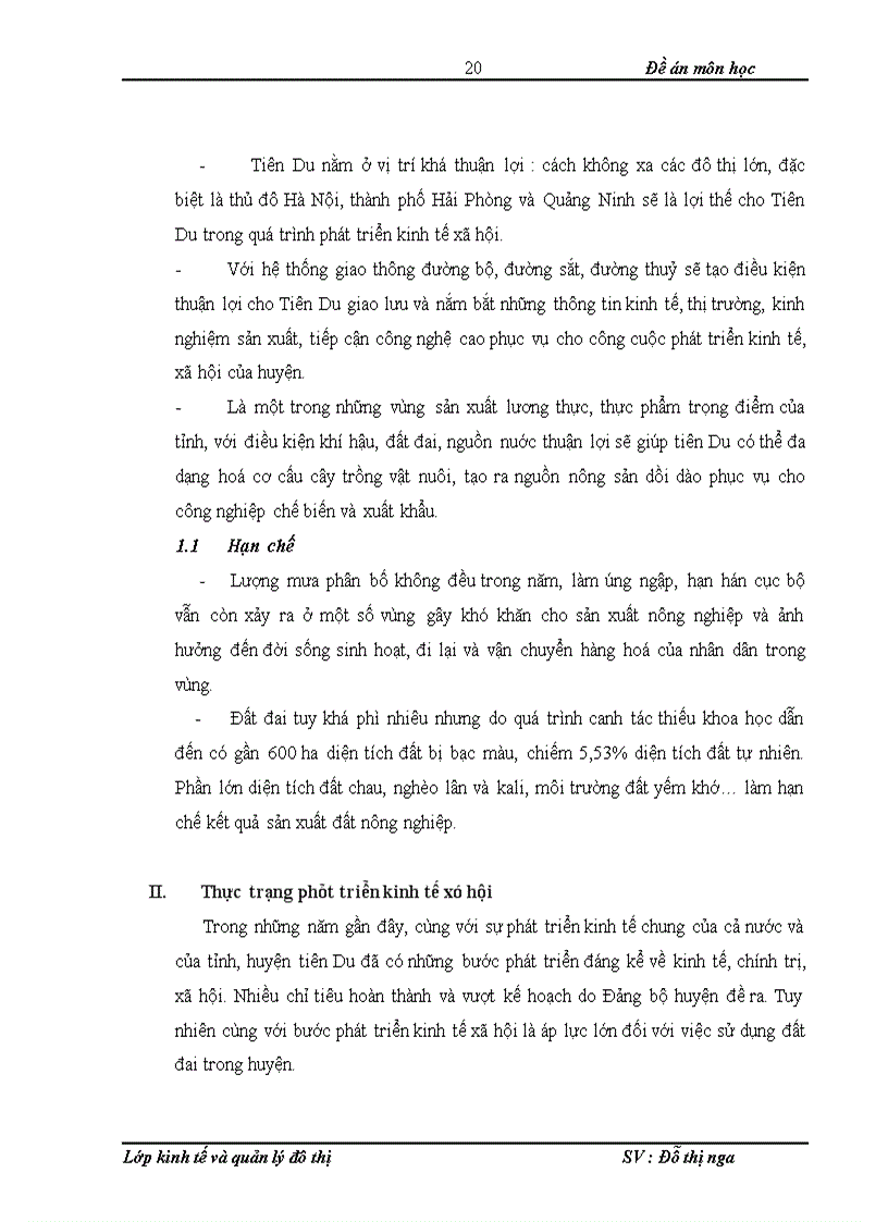 image for page Thực trạng và kiến nghị công tác quản lý và sử dụng đất tại huyện Tiên Du – TP. Bắc Ninh giai đoạn 2005 -2010