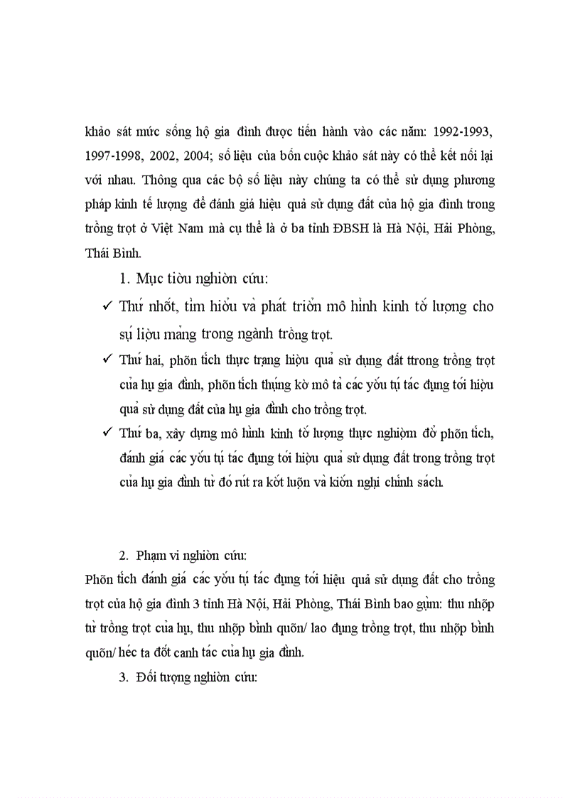 image for page Những nhân tố ảnh hưởng đến hiệu quả sử dụng đất trong ngành trồng trọt ở vùng đồng bằng sông hồng