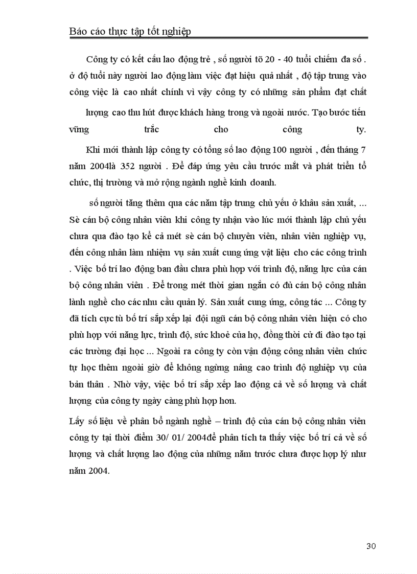 image for page Báo cáo về công tác quản lý lao động tại công ty xây dựng và khai thác mỏ hoà phát