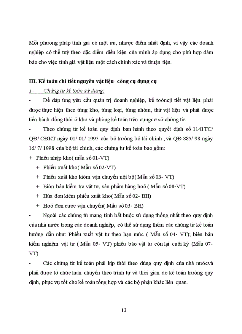 image for page Kế toán nguyên vật liệu – công cụ dụng cụ tại Công ty Khách Sạn Du Lịch Thắng Lợi