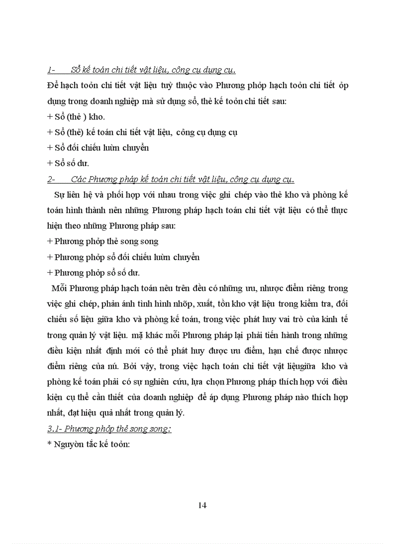 image for page Kế toán nguyên vật liệu – công cụ dụng cụ tại Công ty Khách Sạn Du Lịch Thắng Lợi