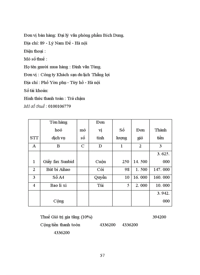 image for page Kế toán nguyên vật liệu – công cụ dụng cụ tại Công ty Khách Sạn Du Lịch Thắng Lợi