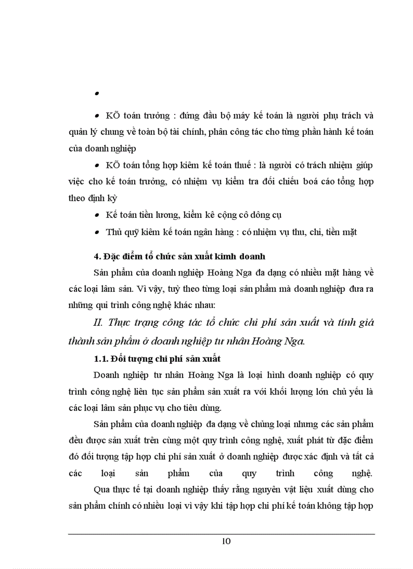 image for page Quản lý chi phí và tính giá thành sản phẩm tại DNTN Hoàng Nga