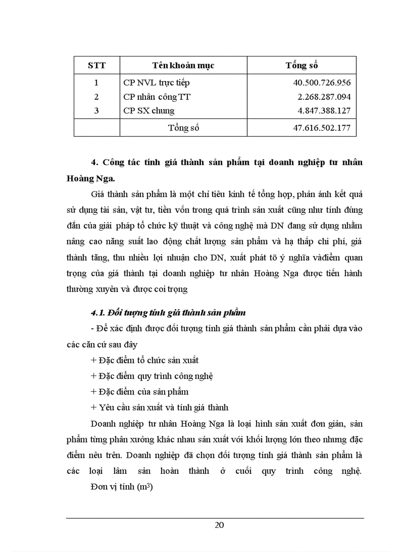 image for page Quản lý chi phí và tính giá thành sản phẩm tại DNTN Hoàng Nga