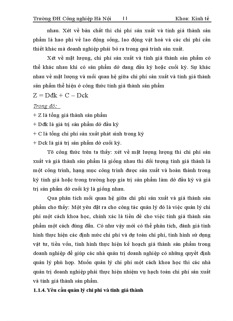 image for page Hoàn thiện công tác hạch toán chi phí sản xuất và tính giá thành sản phẩm tại Công ty xây dựng Sông Đà 8