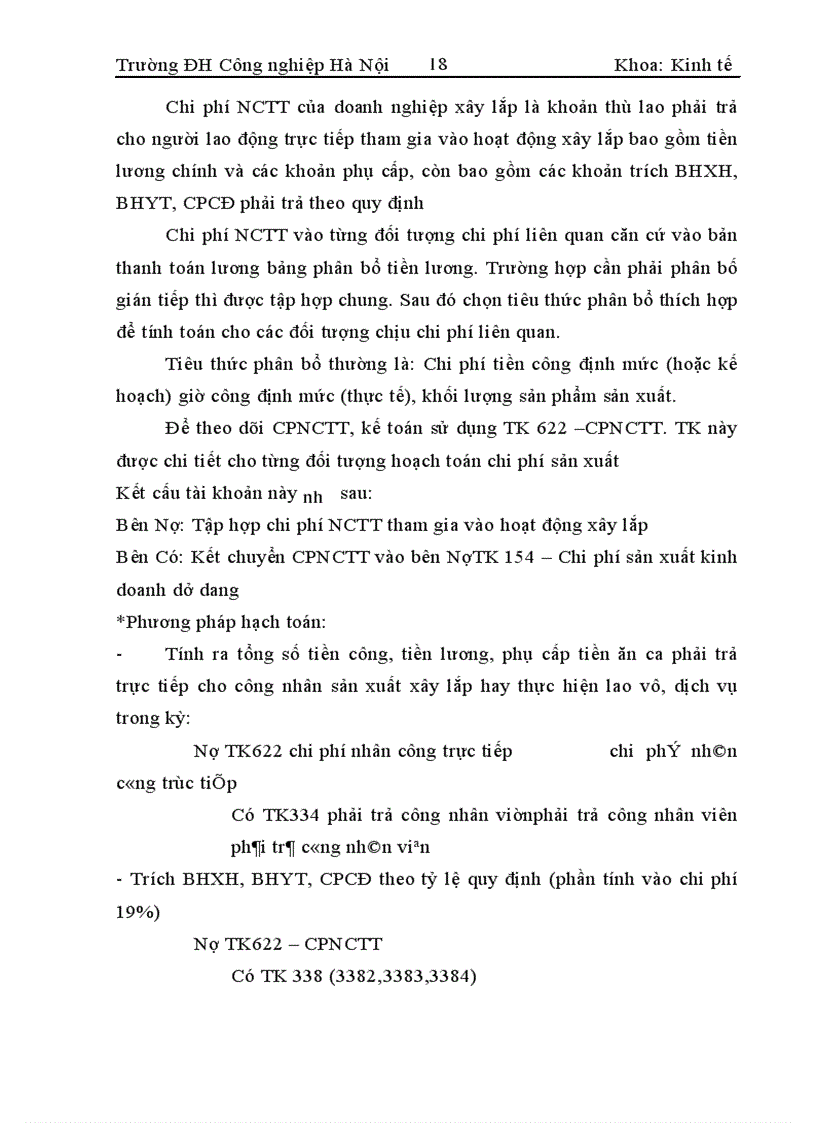 image for page Hoàn thiện công tác hạch toán chi phí sản xuất và tính giá thành sản phẩm tại Công ty xây dựng Sông Đà 8