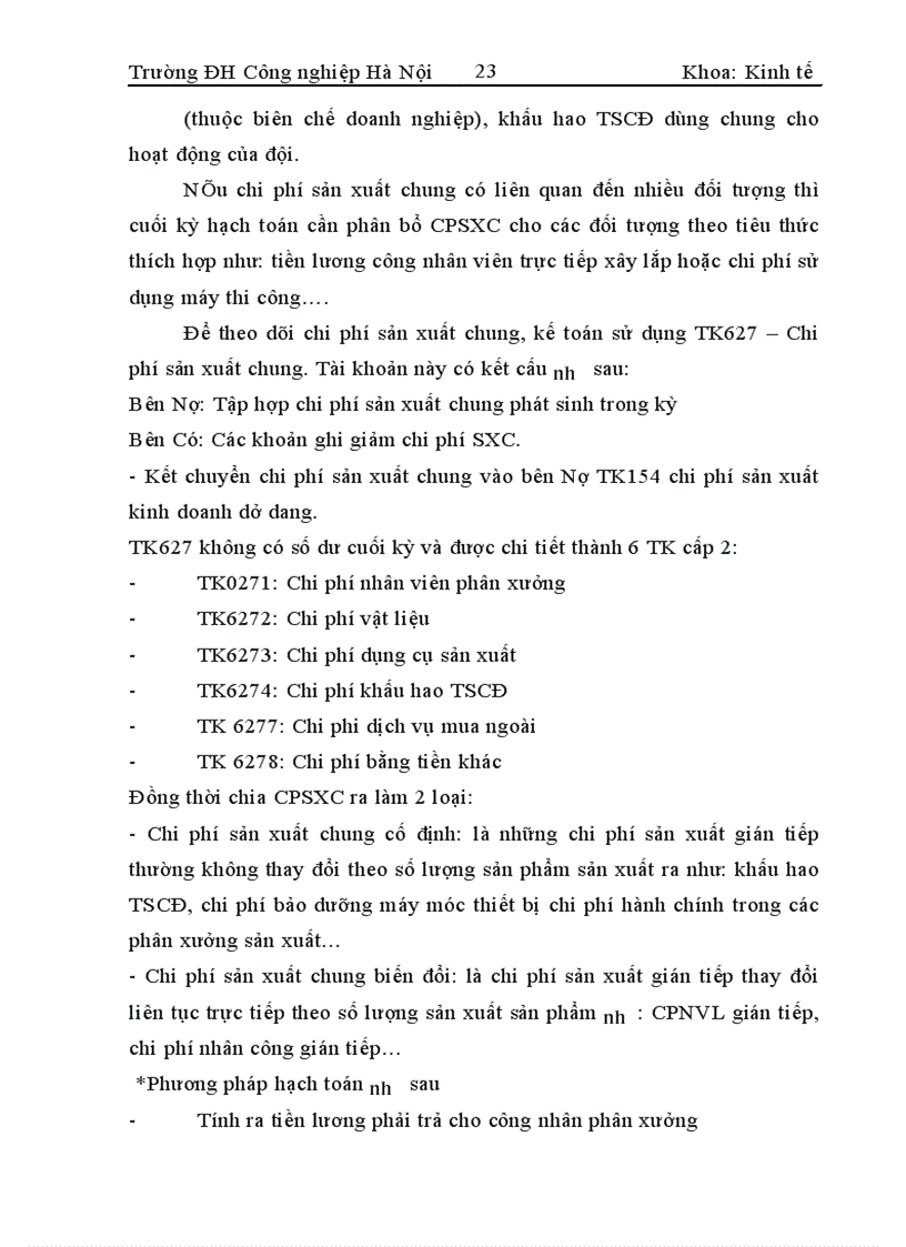 image for page Hoàn thiện công tác hạch toán chi phí sản xuất và tính giá thành sản phẩm tại Công ty xây dựng Sông Đà 8