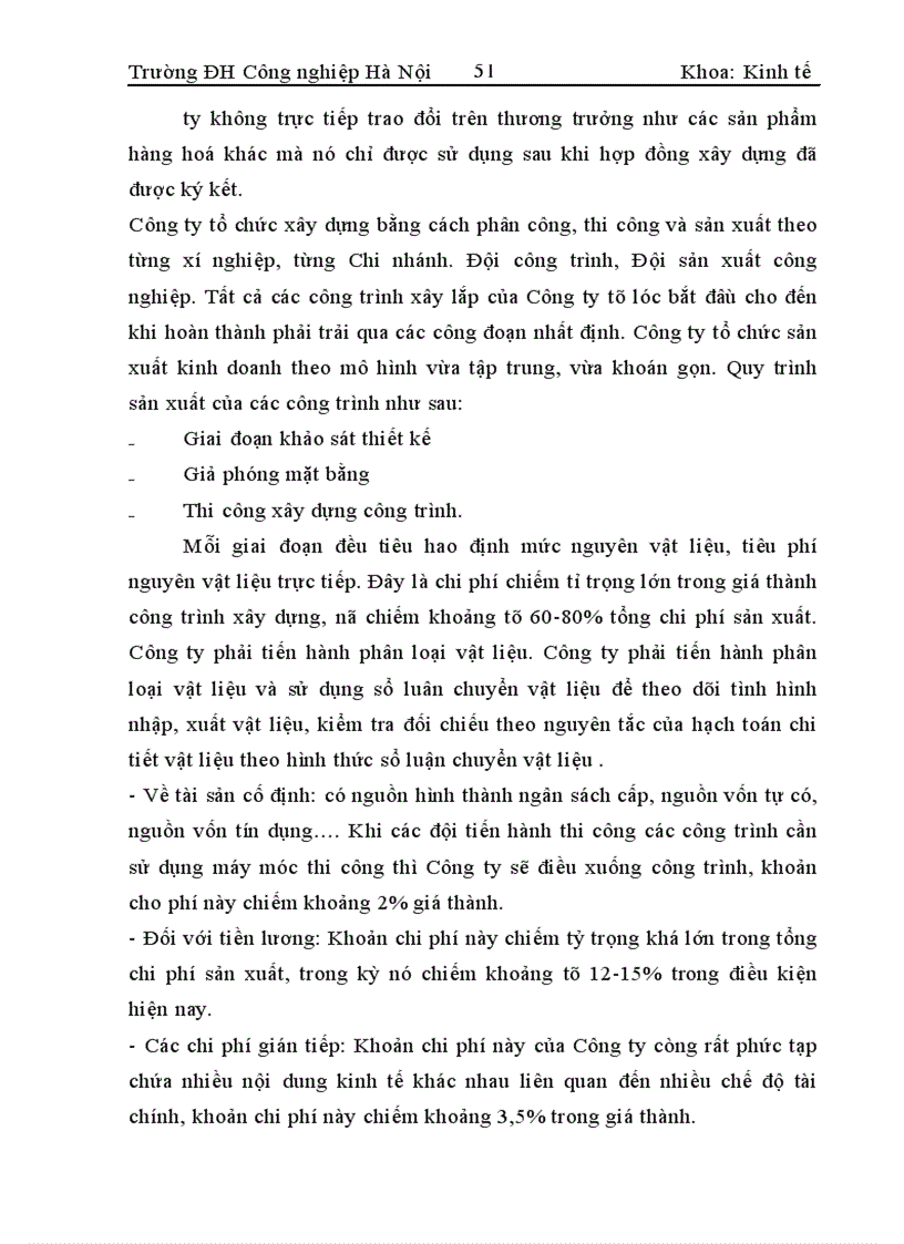 image for page Hoàn thiện công tác hạch toán chi phí sản xuất và tính giá thành sản phẩm tại Công ty xây dựng Sông Đà 8