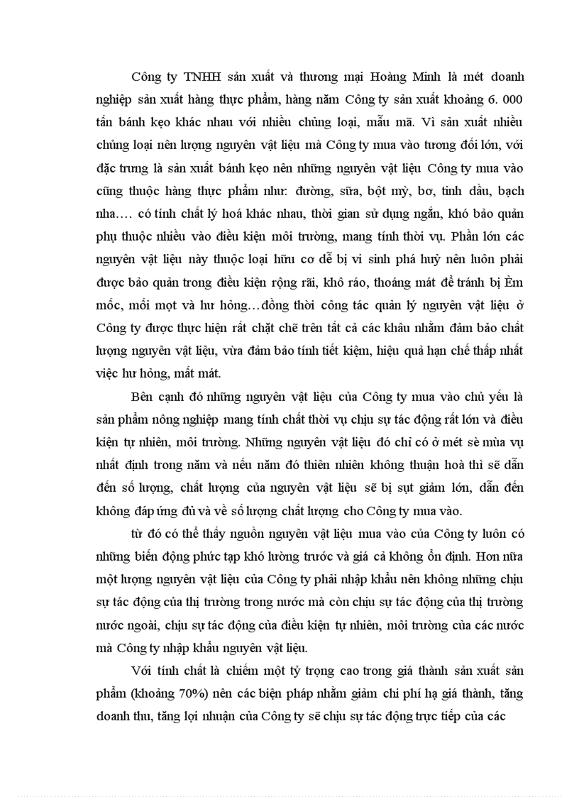 image for page Công tác kế toán nguyên liệu vật liệu và công cụ dụng cụ tại Công ty TNHH sản xuất và thương mại Hoàng Minh