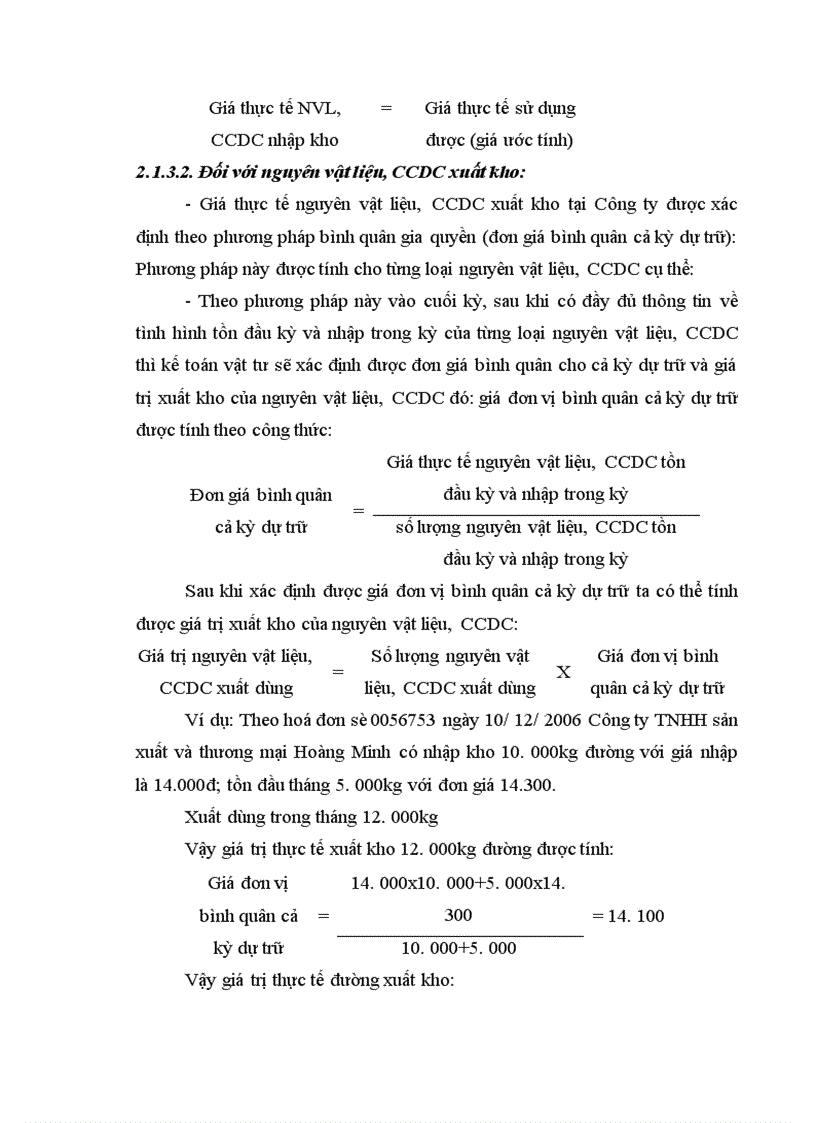 image for page Công tác kế toán nguyên liệu vật liệu và công cụ dụng cụ tại Công ty TNHH sản xuất và thương mại Hoàng Minh