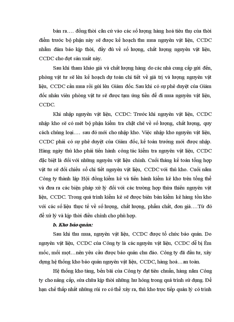 image for page Công tác kế toán nguyên liệu vật liệu và công cụ dụng cụ tại Công ty TNHH sản xuất và thương mại Hoàng Minh