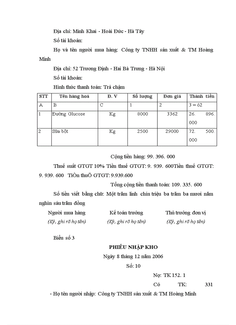 image for page Công tác kế toán nguyên liệu vật liệu và công cụ dụng cụ tại Công ty TNHH sản xuất và thương mại Hoàng Minh