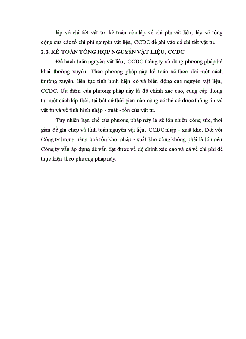 image for page Công tác kế toán nguyên liệu vật liệu và công cụ dụng cụ tại Công ty TNHH sản xuất và thương mại Hoàng Minh