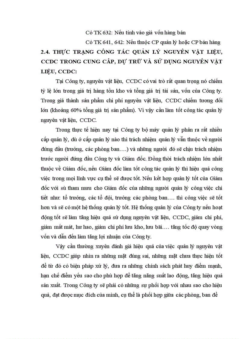 image for page Công tác kế toán nguyên liệu vật liệu và công cụ dụng cụ tại Công ty TNHH sản xuất và thương mại Hoàng Minh