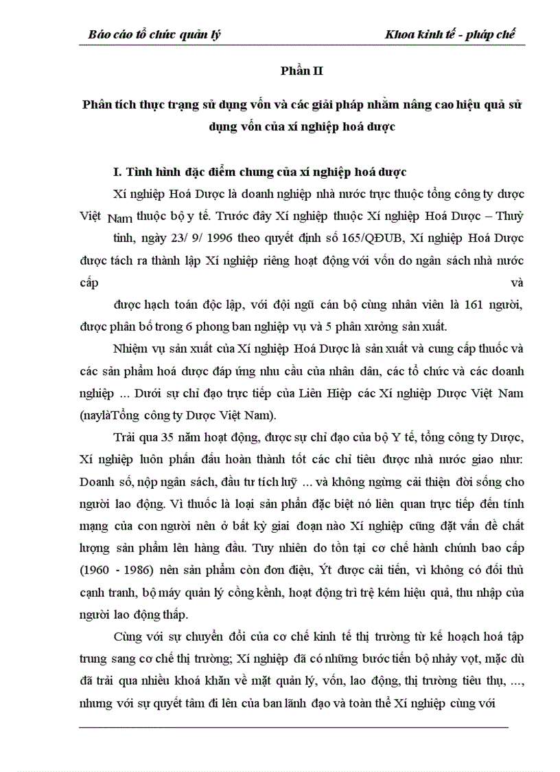 image for page Một số giải pháp nhằm nâng cao hiệu quả sử dụng vốn tại Xí nghiệp Hoá Dược