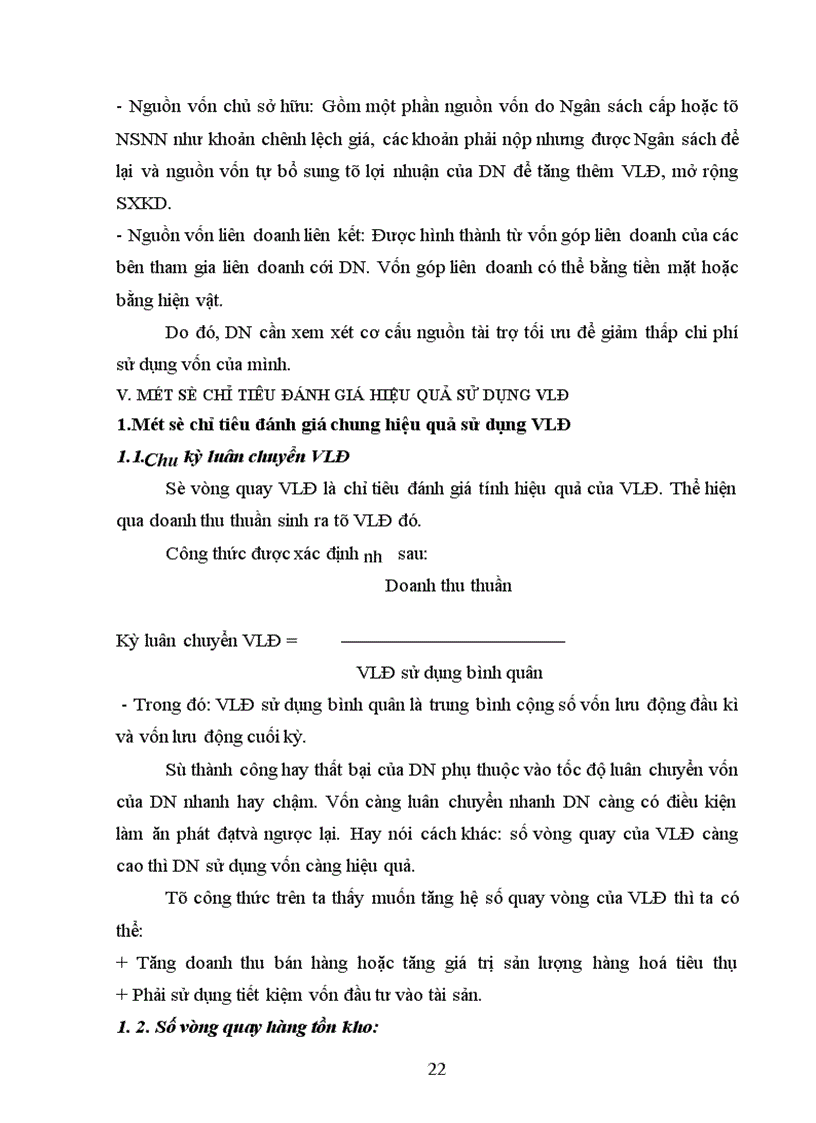 image for page Quản lý, sử dụng vốn lưu động tại Công ty cổ phần đầu tư phát triển đô thị và khu công nghiệp