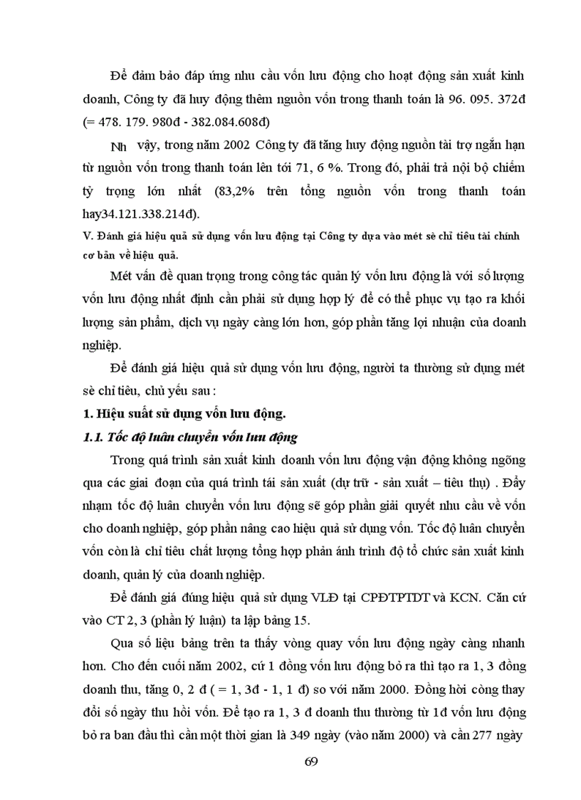 image for page Quản lý, sử dụng vốn lưu động tại Công ty cổ phần đầu tư phát triển đô thị và khu công nghiệp