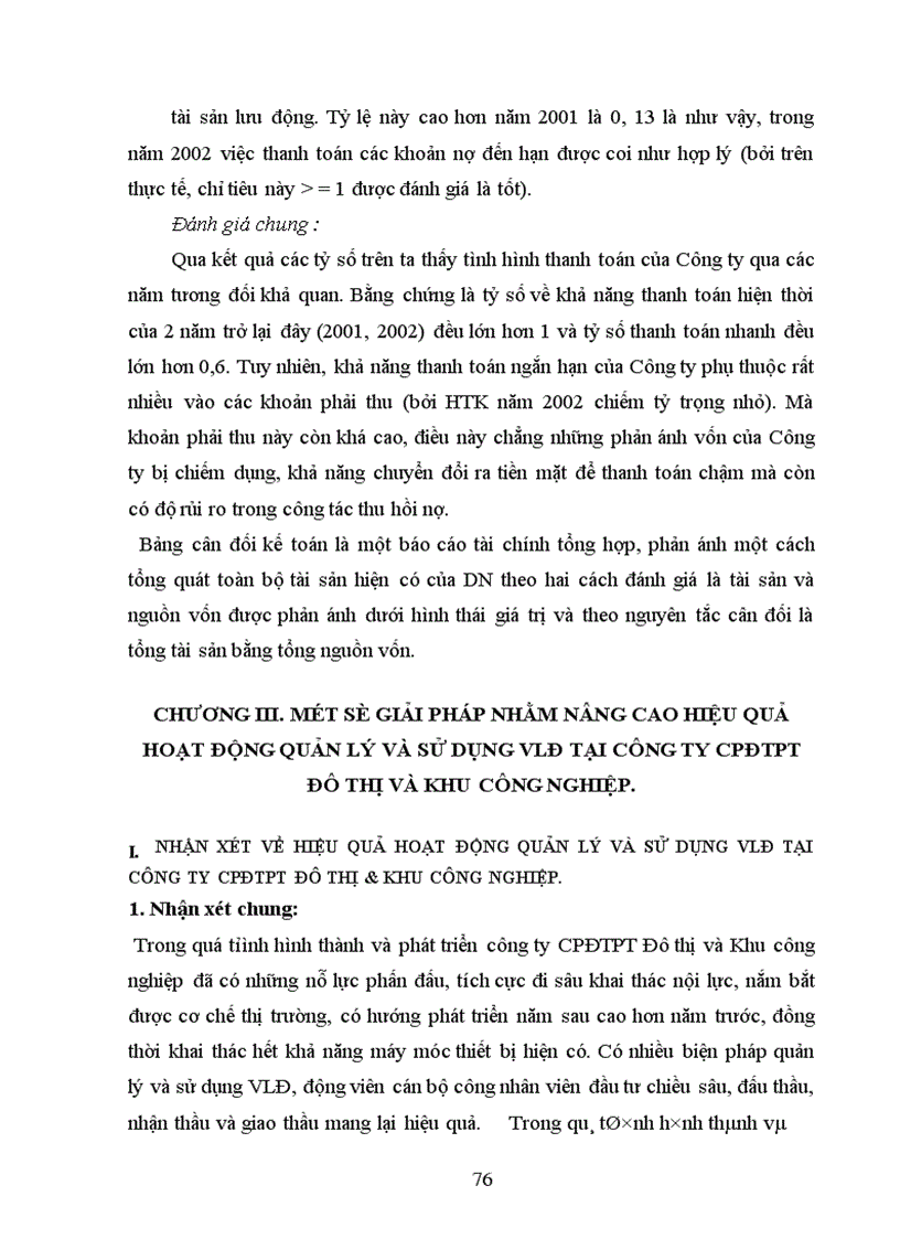 image for page Quản lý, sử dụng vốn lưu động tại Công ty cổ phần đầu tư phát triển đô thị và khu công nghiệp