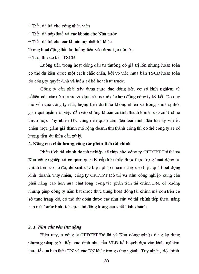 image for page Quản lý, sử dụng vốn lưu động tại Công ty cổ phần đầu tư phát triển đô thị và khu công nghiệp