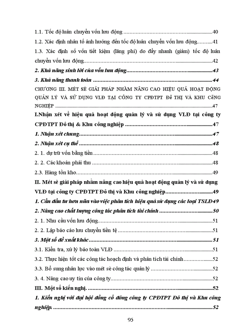 image for page Quản lý, sử dụng vốn lưu động tại Công ty cổ phần đầu tư phát triển đô thị và khu công nghiệp