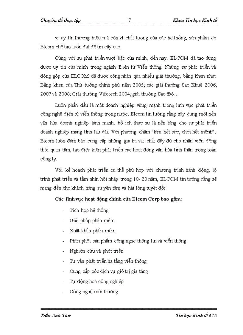 image for page Quản lý khách hàng tại công ty Cổ phần đầu tư phát triển công nghệ điện tử viễn thông – Elcom Corp
