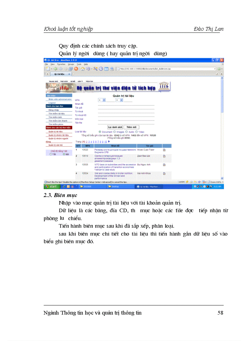 image for page Ứng dụng công nghệ thông tin quản lý kho luận án tại Thư Viện Quốc Gia Việt Nam